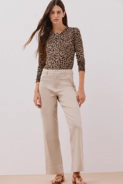 Camisola malha estampada