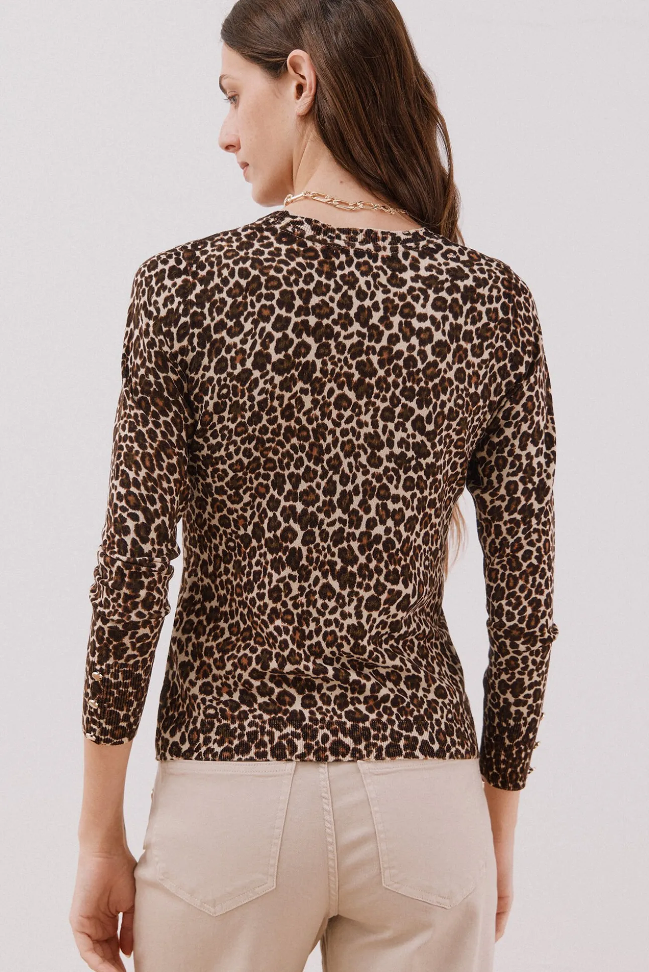 Camisola malha estampada