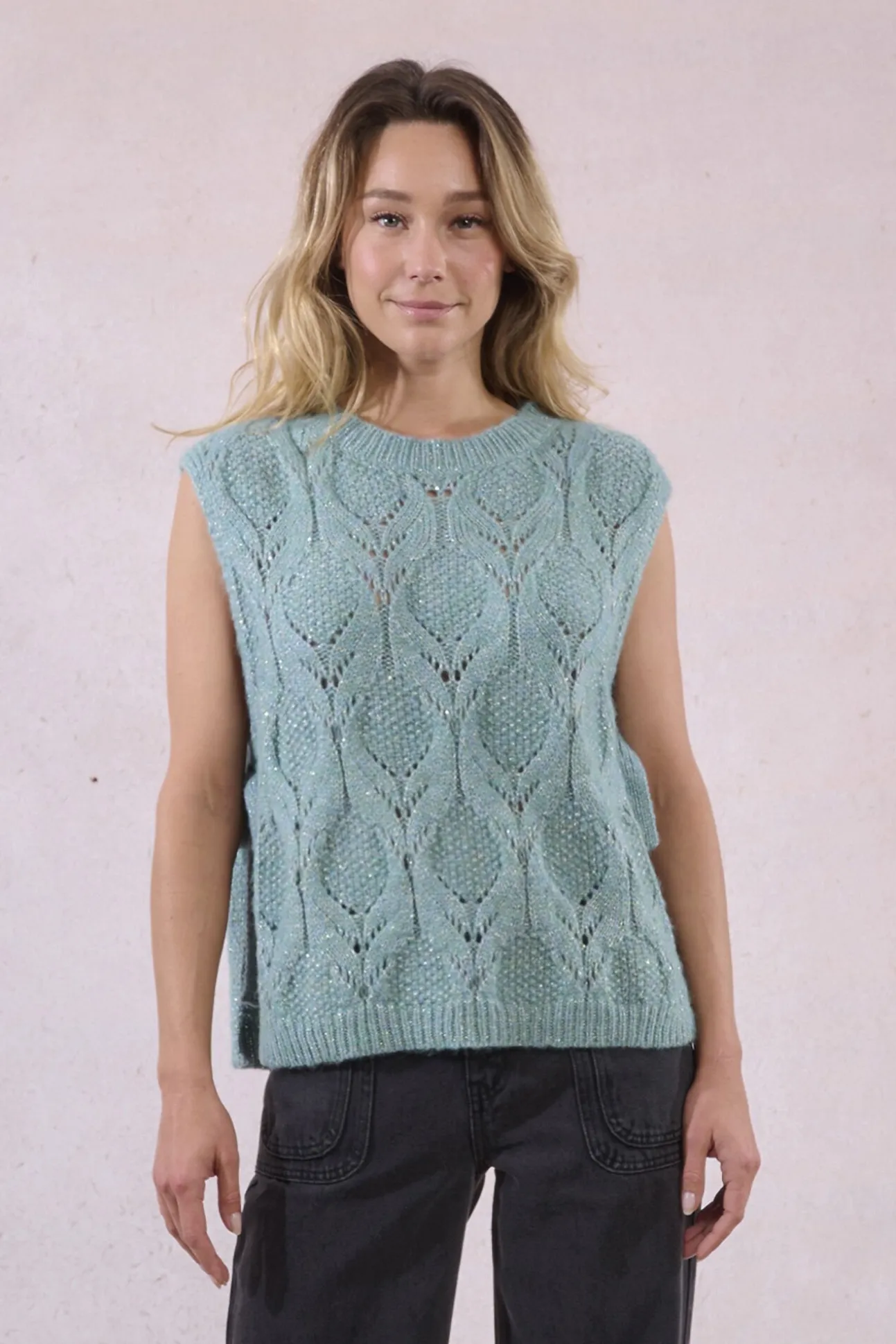 Camisola manga com detalhe de laço