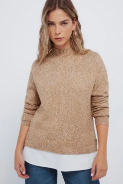 Camisola Perkins com gola combinada