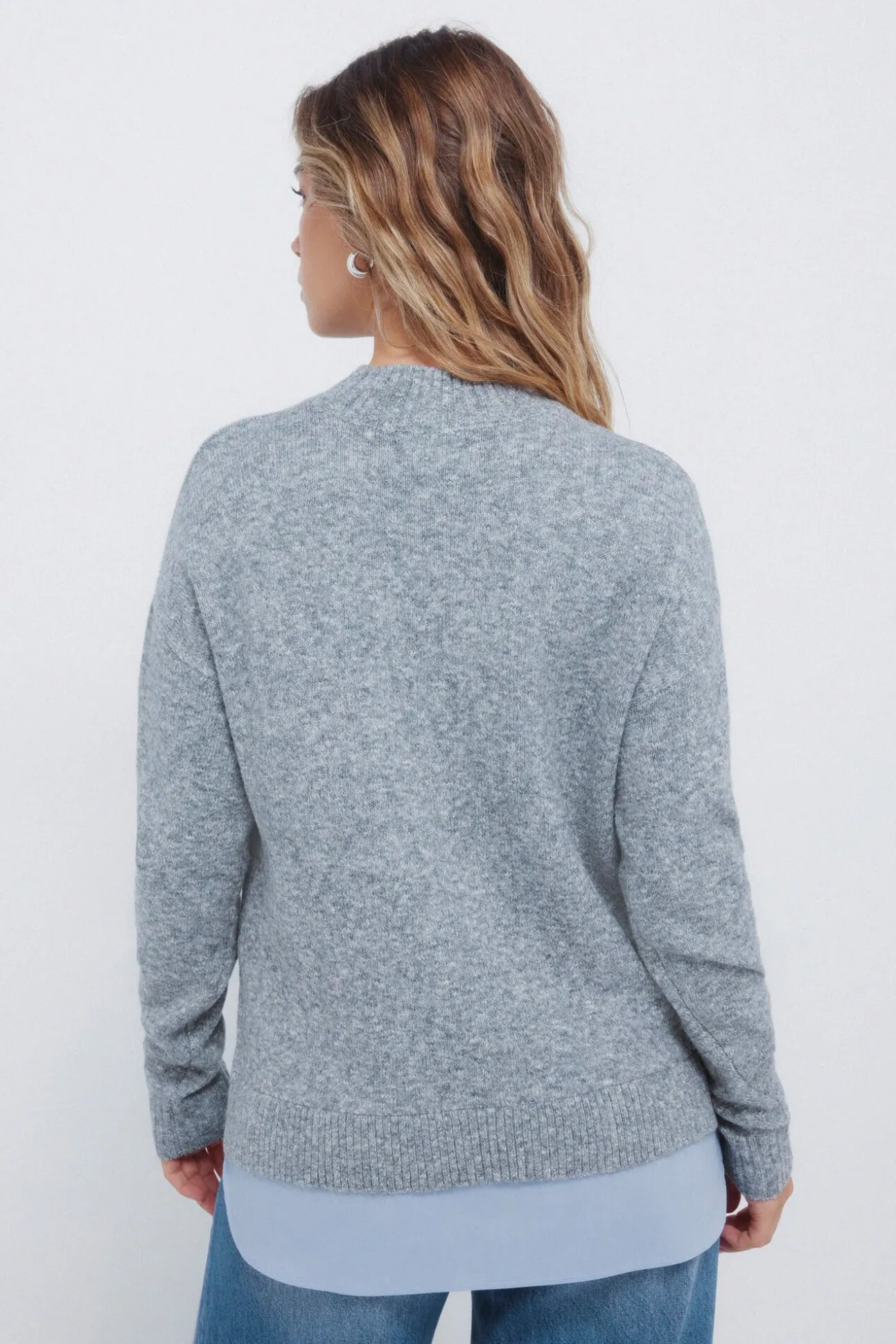 Camisola Perkins com gola combinada