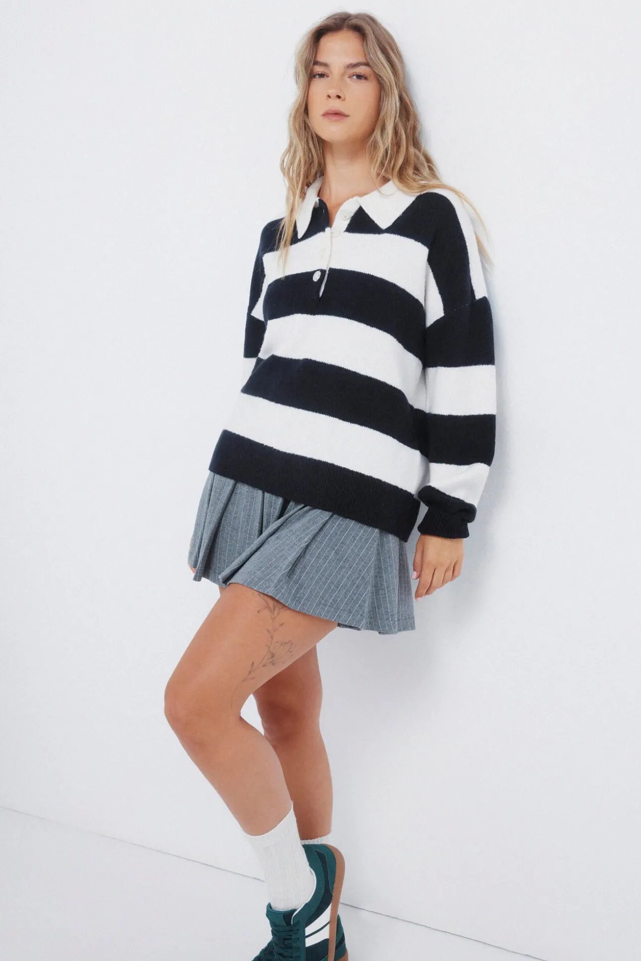 Camisola polo bordada
