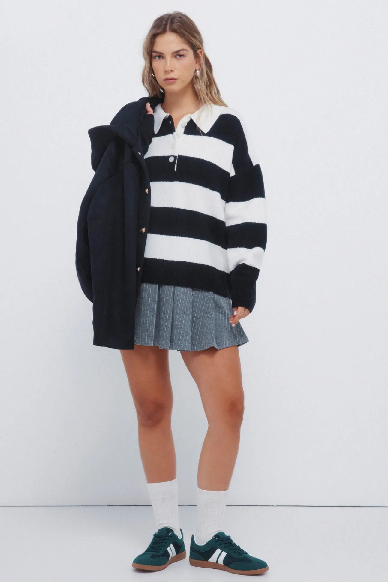 Camisola polo bordada