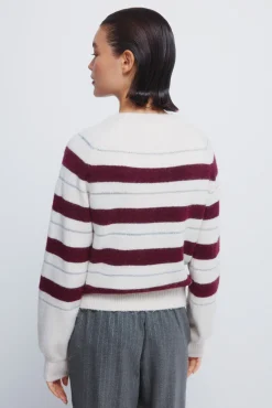 Camisola riscas de lurex