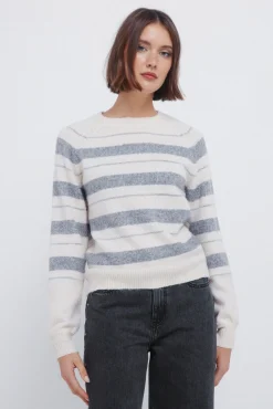 Camisola riscas de lurex