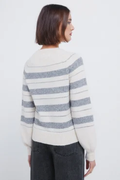 Camisola riscas de lurex