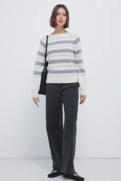 Camisola riscas de lurex