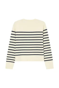 Camisola riscas de marinheiro em malha Milano