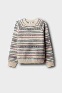 Camisola riscas para meninas.