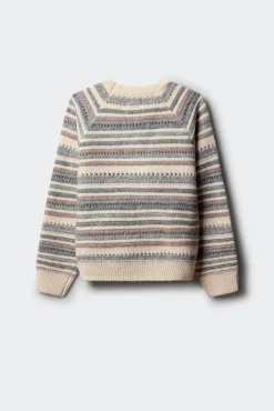 Camisola riscas para meninas.