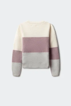 Camisola riscas para menina.