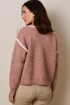 Camisola Rosalinda com decote em V