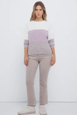 Camisola às riscas de chenille
