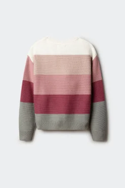 Camisola às riscas para menina