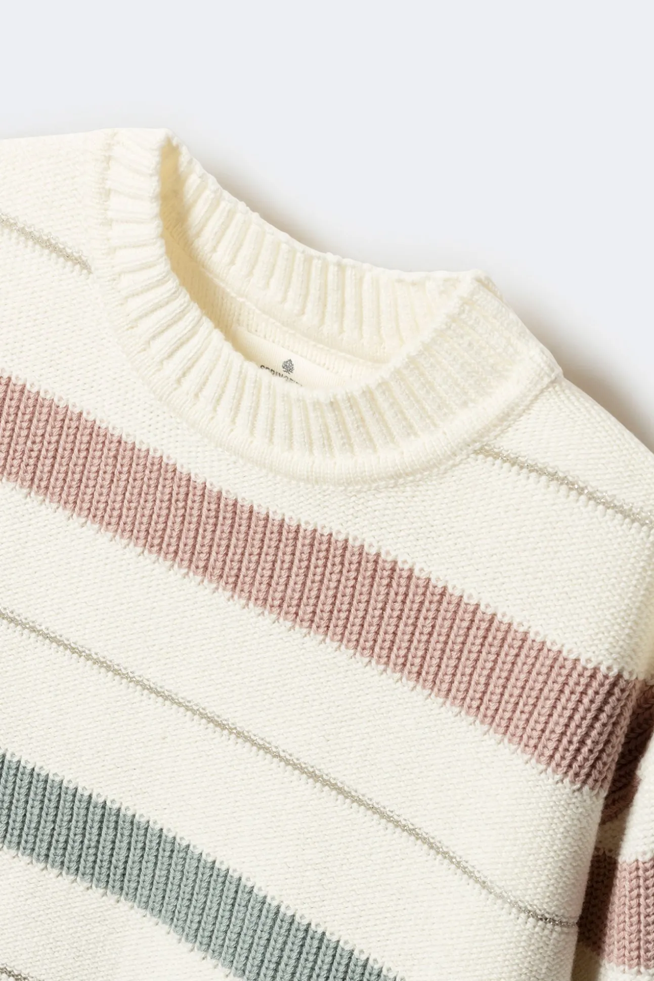 Camisola às riscas para menina