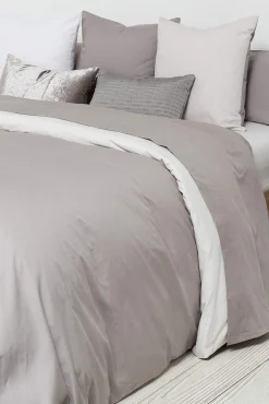 Capa nórdica algodão percal reversível. Cama 150-160 cm.