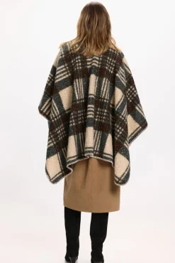 Capa poncho xadrez