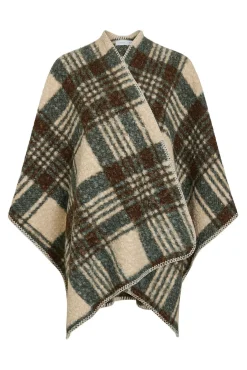 Capa poncho xadrez
