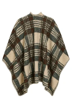 Capa poncho xadrez