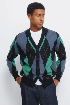 Cardigan casaco de malha