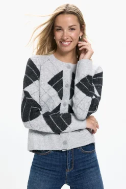 Cardigan casaco de malha