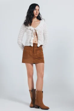 Cardigan com babados