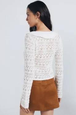 Cardigan com babados