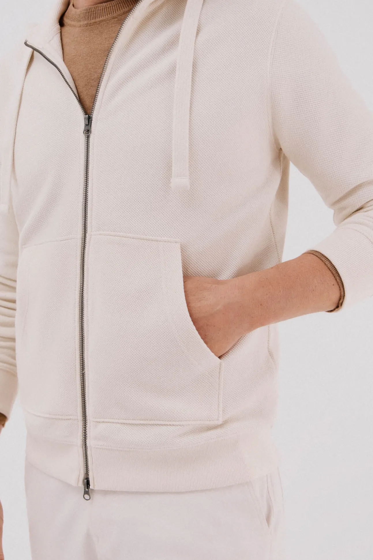 Cardigan com capuz