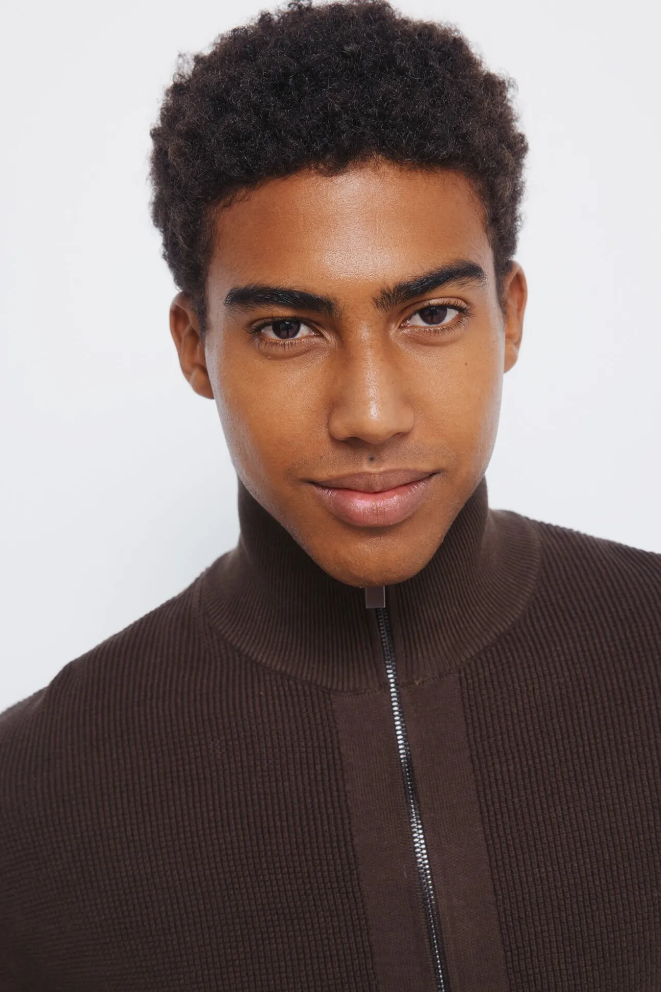 Cardigan com casaco de malha