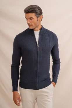 Cardigan com nó