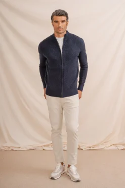 Cardigan com nó