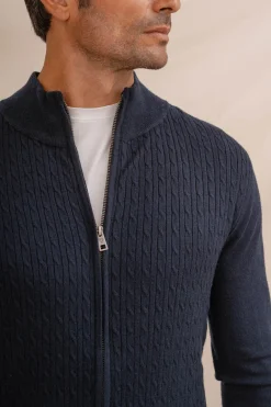 Cardigan com nó