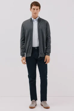 Cardigan de algodão e cashmere