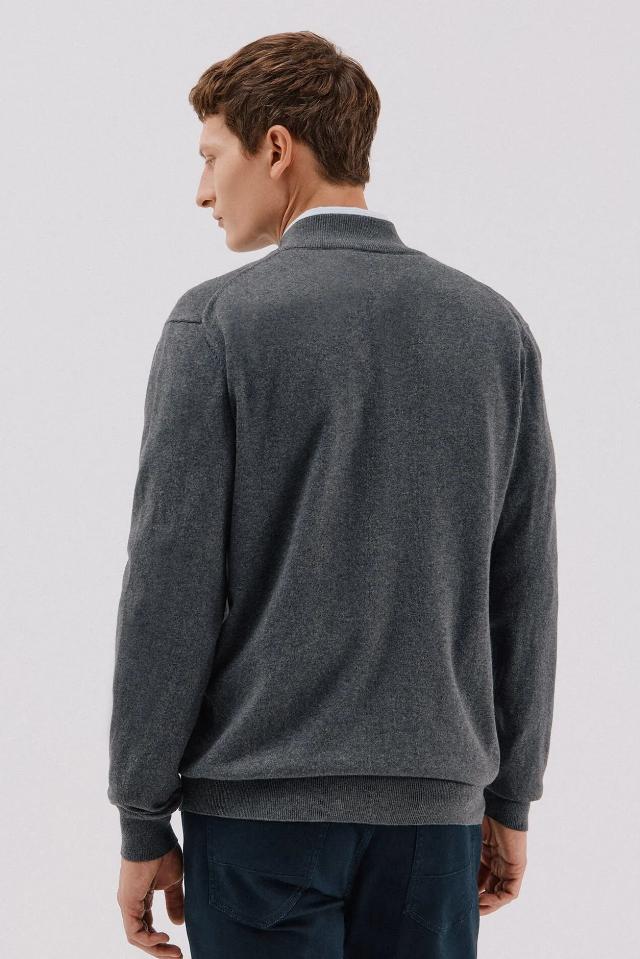 Cardigan de algodão e cashmere