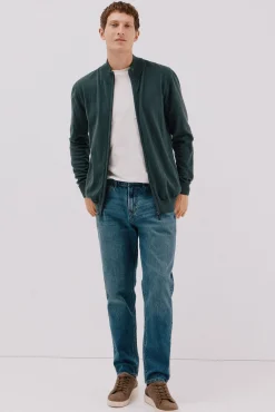 Cardigan de algodão e cashmere