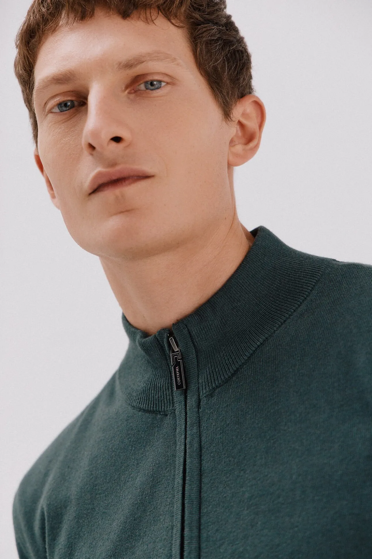 Cardigan de algodão e cashmere