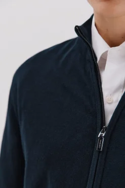 Cardigan de algodão e cashmere