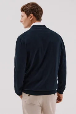 Cardigan de algodão e cashmere