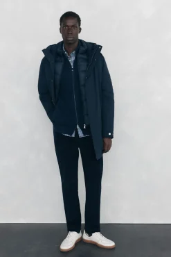 Cardigan de algodão premium para o Natal com fecho de fecho-éclair
