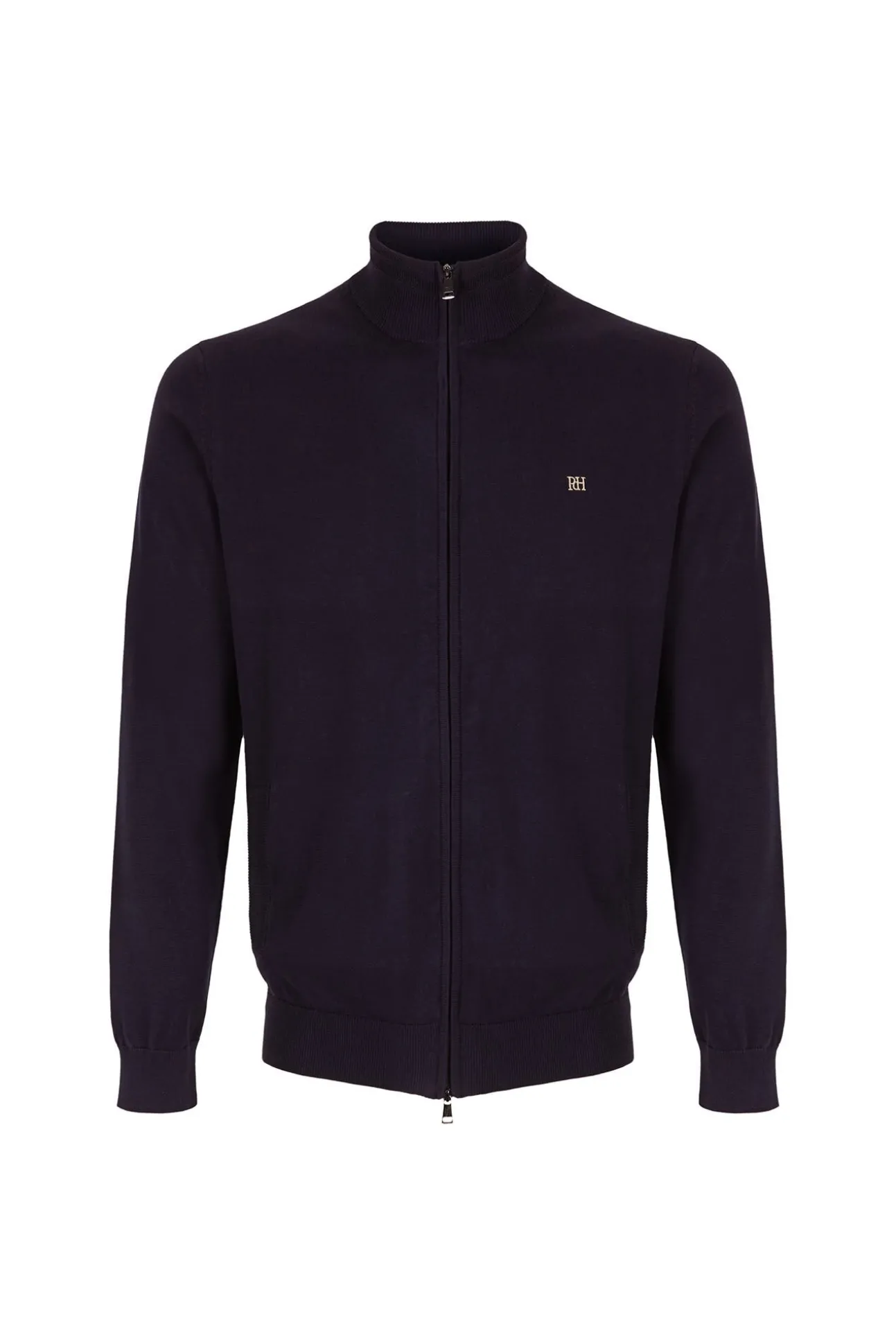 Cardigan de algodão premium para o Natal com fecho de fecho-éclair