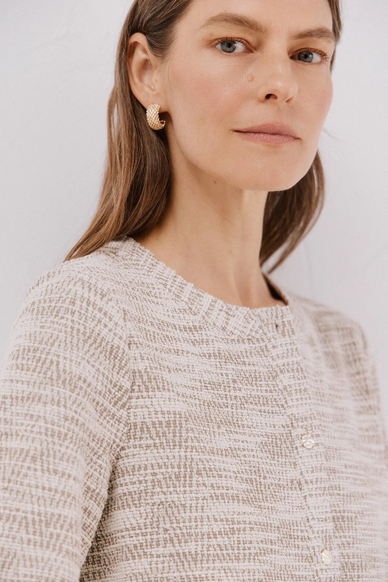Cardigan de tweed