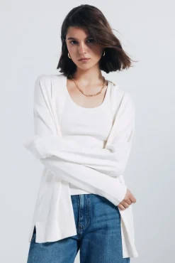 Cardigan leve aberto