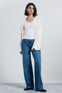 Cardigan leve aberto