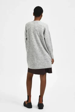 Cardigan longo de alpaca