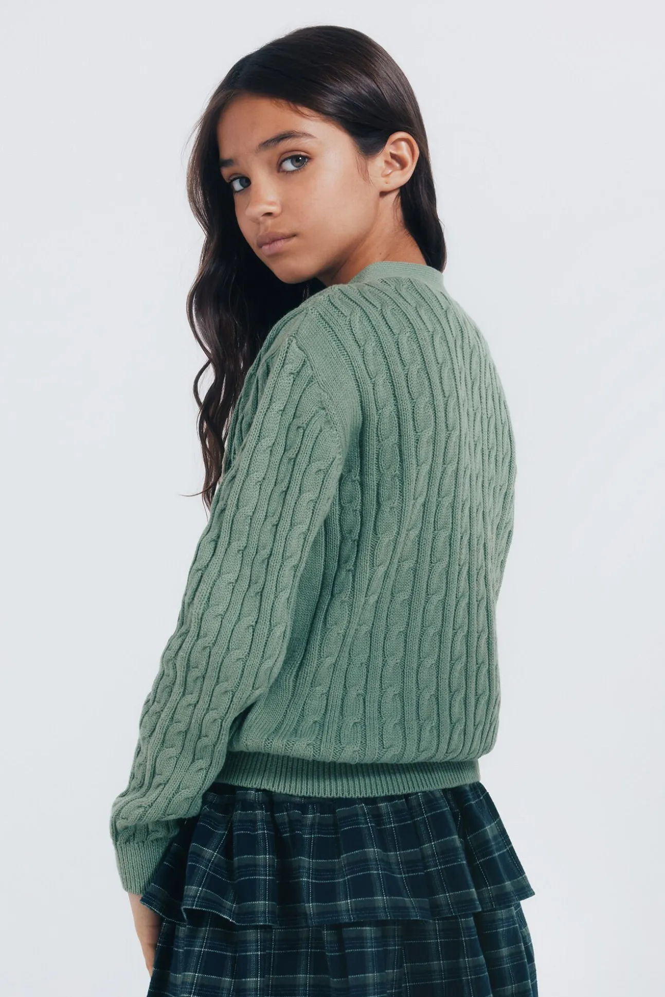 Cardigan universitário feminino
