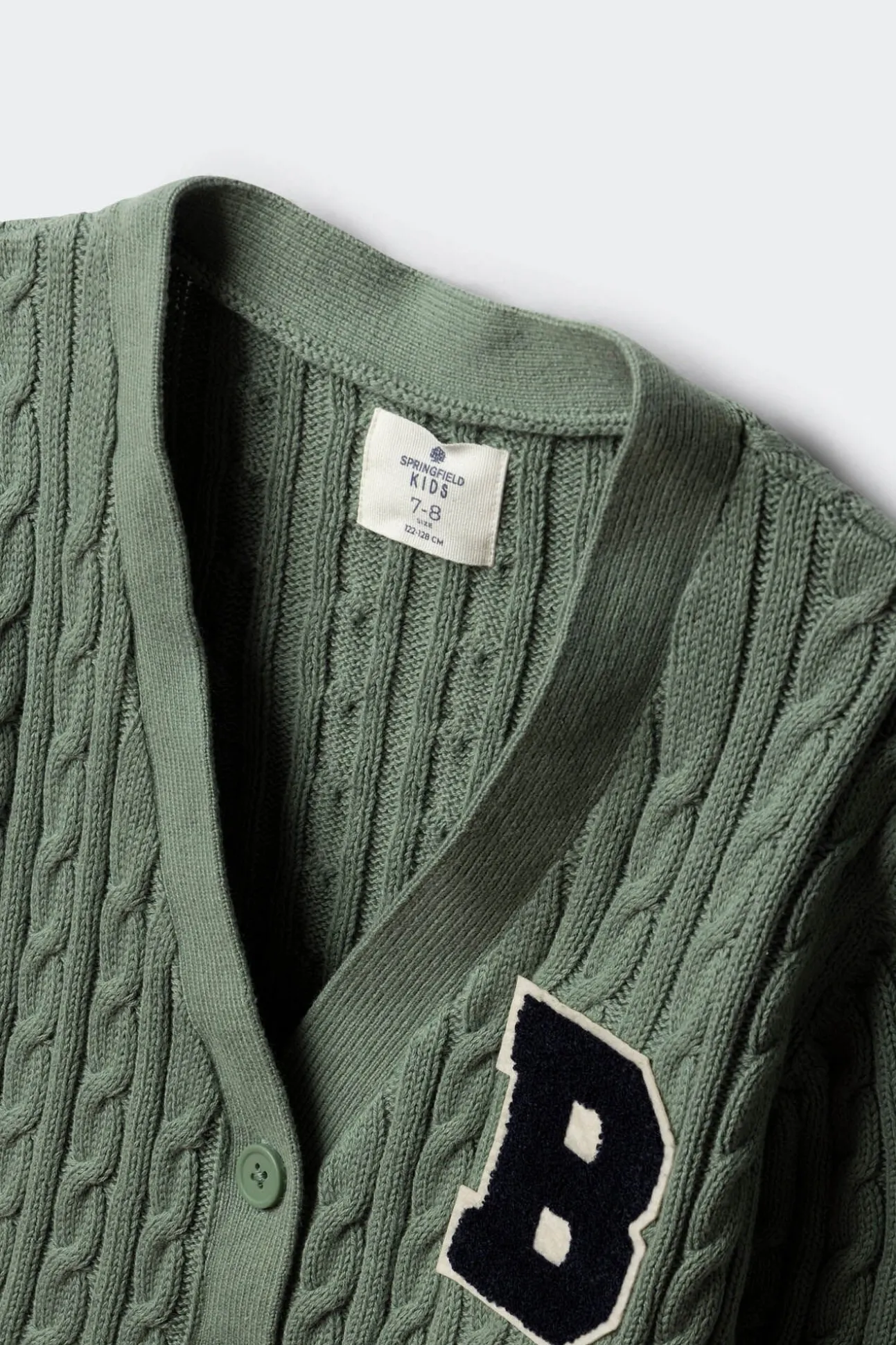 Cardigan universitário feminino