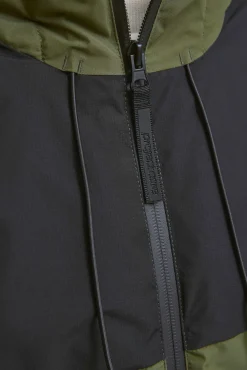 Casaco acolchoada bicolor