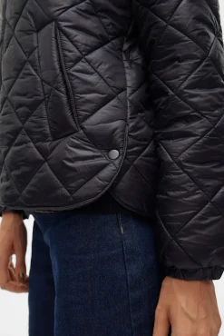 Casaco acolchoada feminina com bolsos