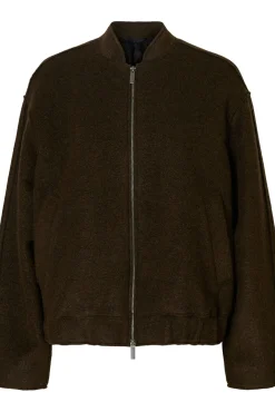 Casaco bomber de lã.