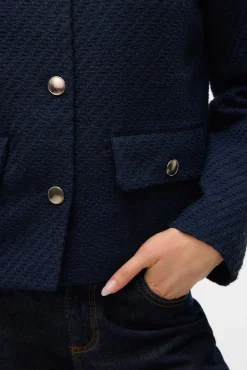 Casaco curta de tweed